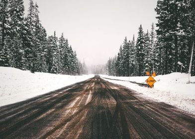 Dirt Road in Winter