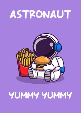 Astronaut cute text art