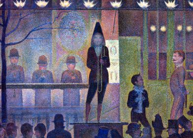 Circus Sideshow by Seurat