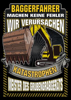 Baggerfahrer Katastrophe