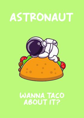 Astronaut cute text art