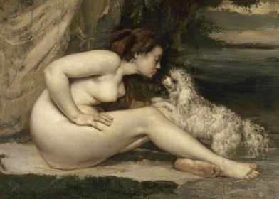 Nude Woman with a Dog