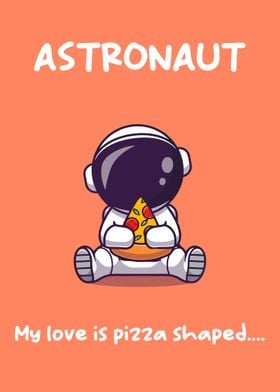 Astronaut cute text art