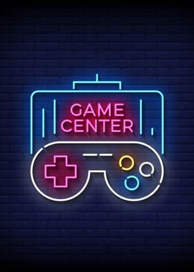 Game Center Neon Sign