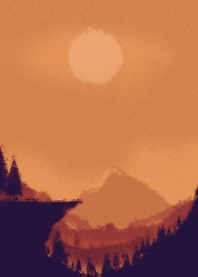 Mountain Digital Painting 