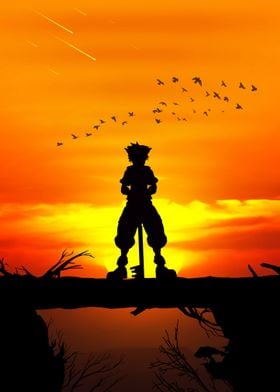 Sora Kingdom Hearts Poster