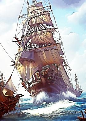 The White Cry Pirate Ship