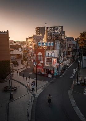 Sunset Tokyo alleys