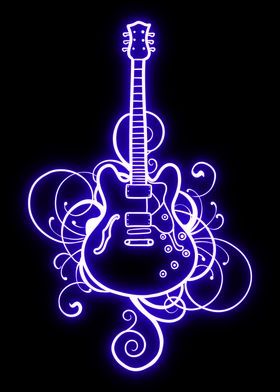 Guitar neon