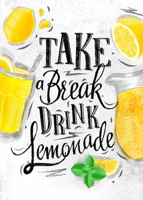 take a break drink lemonad