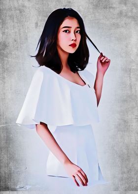 iu white outfit