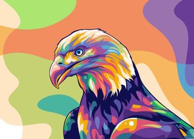 Eagle Vector Popart Poster