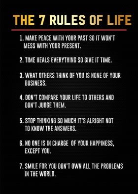 the 7 rules of life