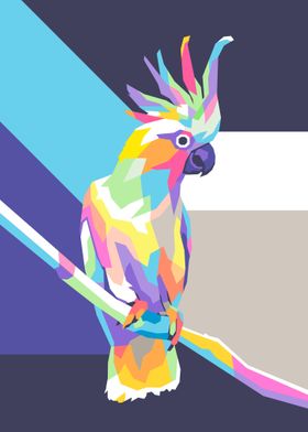 Cockatoo Bird in WPAP