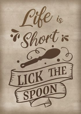 Lick the spoon