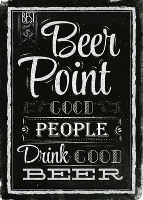 Beer point chalk