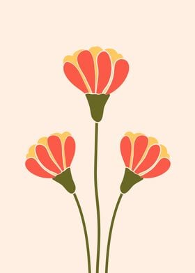 Cute Botanical flowers art