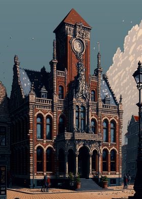 Antwerp Pixel art