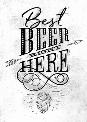 Poster lettering best beer