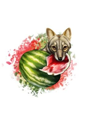 Jackal and Watermelon