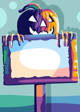 Pumpkin Poster vector art