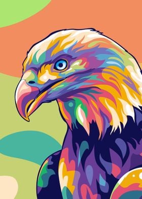 Eagle Vector WPAP Portrait