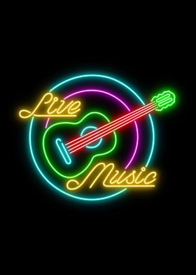 live music neon