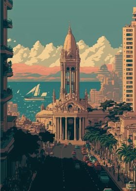 Beirut Pixel art