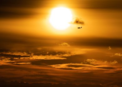 Seaplane in Sunrise