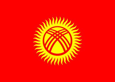 Kyrgyzstan National Flag