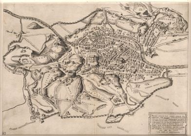 Speculum Old map of Rome