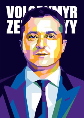 Volodymyr Zelenskyy Popart