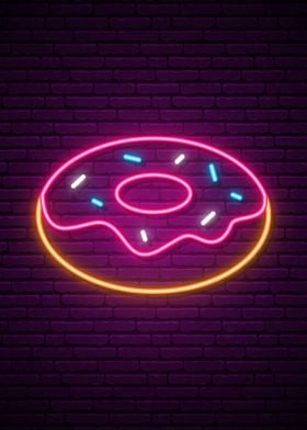 Sprinkled Donut Neon Sign