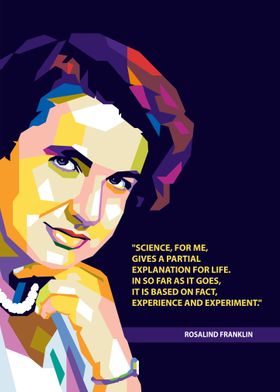 Rosalind Franklin Popart