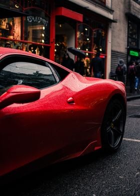 Red Sports Car streamline