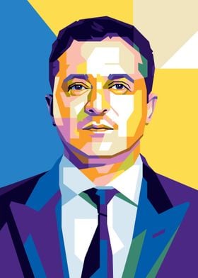 Volodymyr Zelenskyy Popart