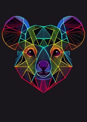 Geometric animal Koala