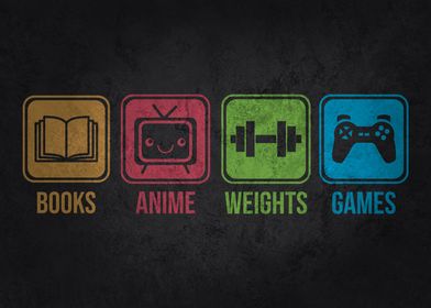 Books Anime Weights Games