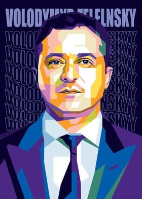 Volodymyr Zelenskyy Popart