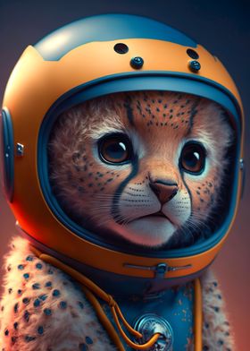 Baby Cheetah Astronaut