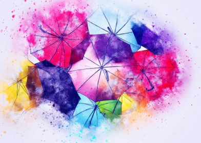 umbrellas colorful