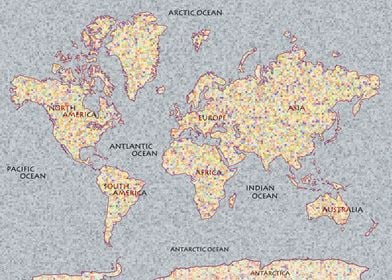 World Mosaic Map