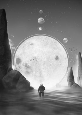 Land of the Moon Bw