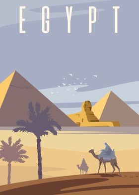 Egypt Pyramid desert land