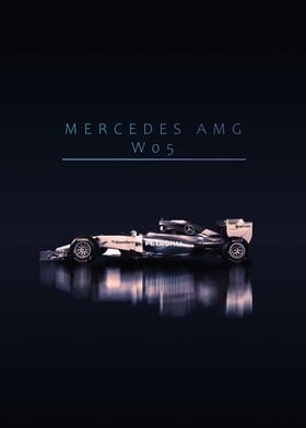 Mercedes AMG w05 F1 Car