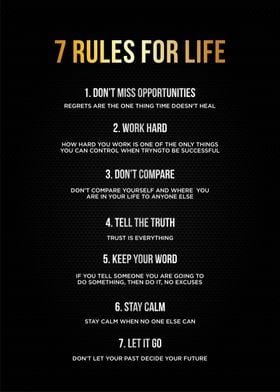 7 rules of life