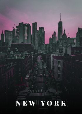 New York Cityscape Poster