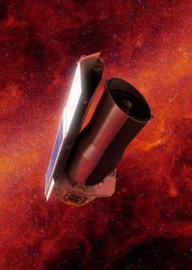 Spitzer in space RED
