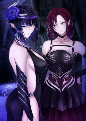 Anime Fantasy Goth Girls