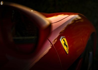 Ferrari emblem on the side